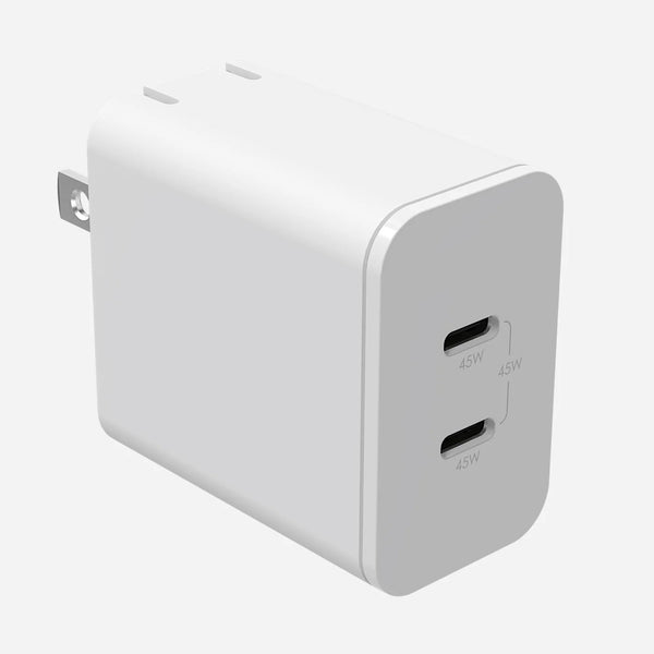 45W Dual Port USB-C Wall Adapter